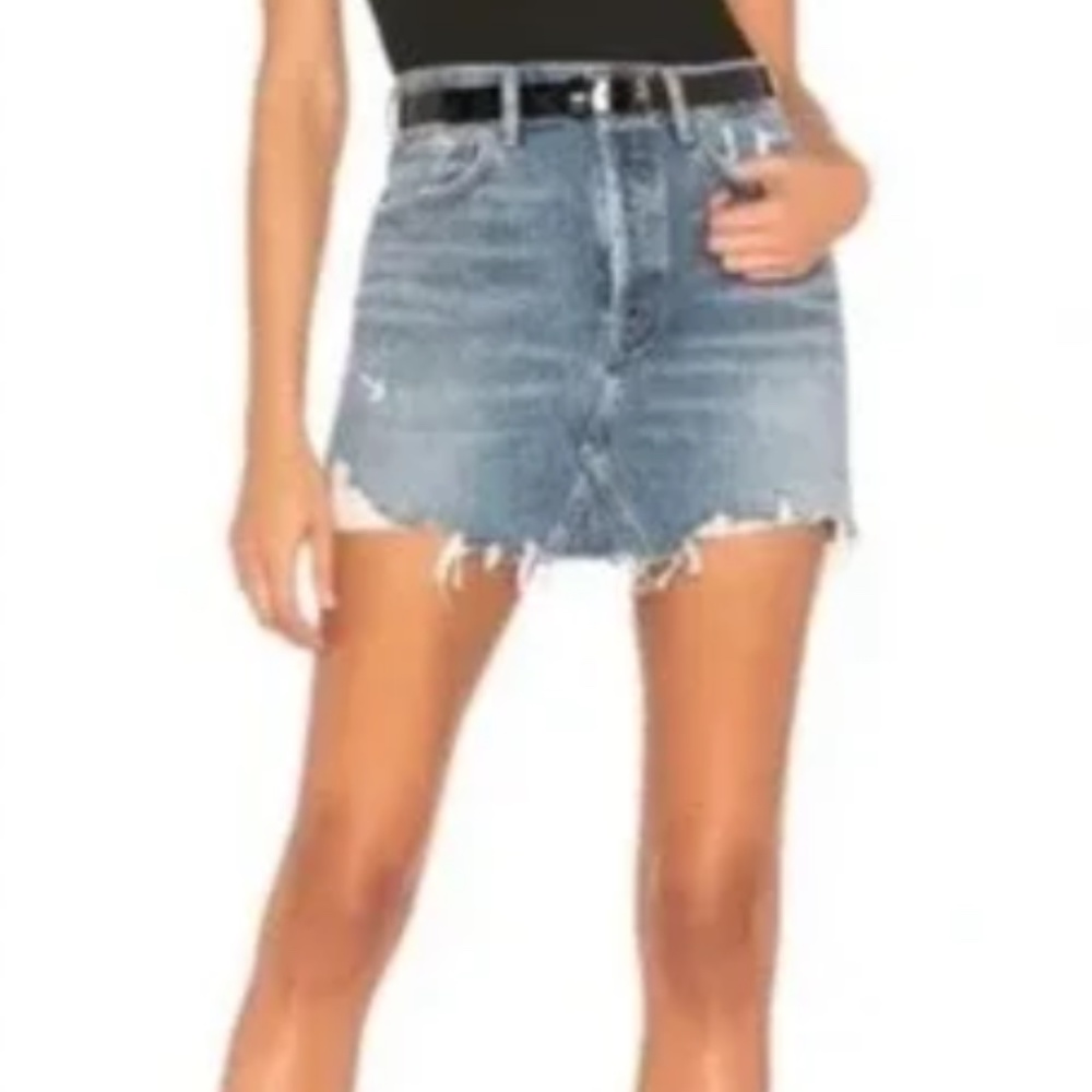 AGOLDE Quinn denim skirt
